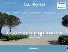 Tablet Screenshot of hotel-mimosas.com